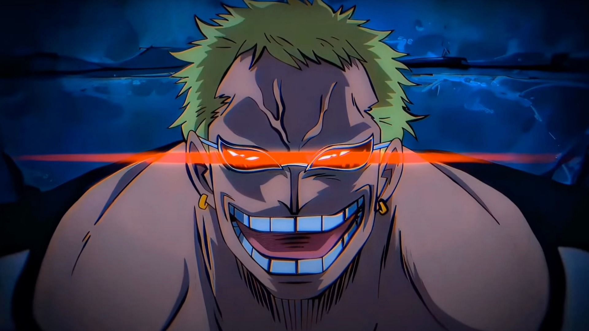 Donquixote Doflamingo as seen in anime (Image via Toei Animation)